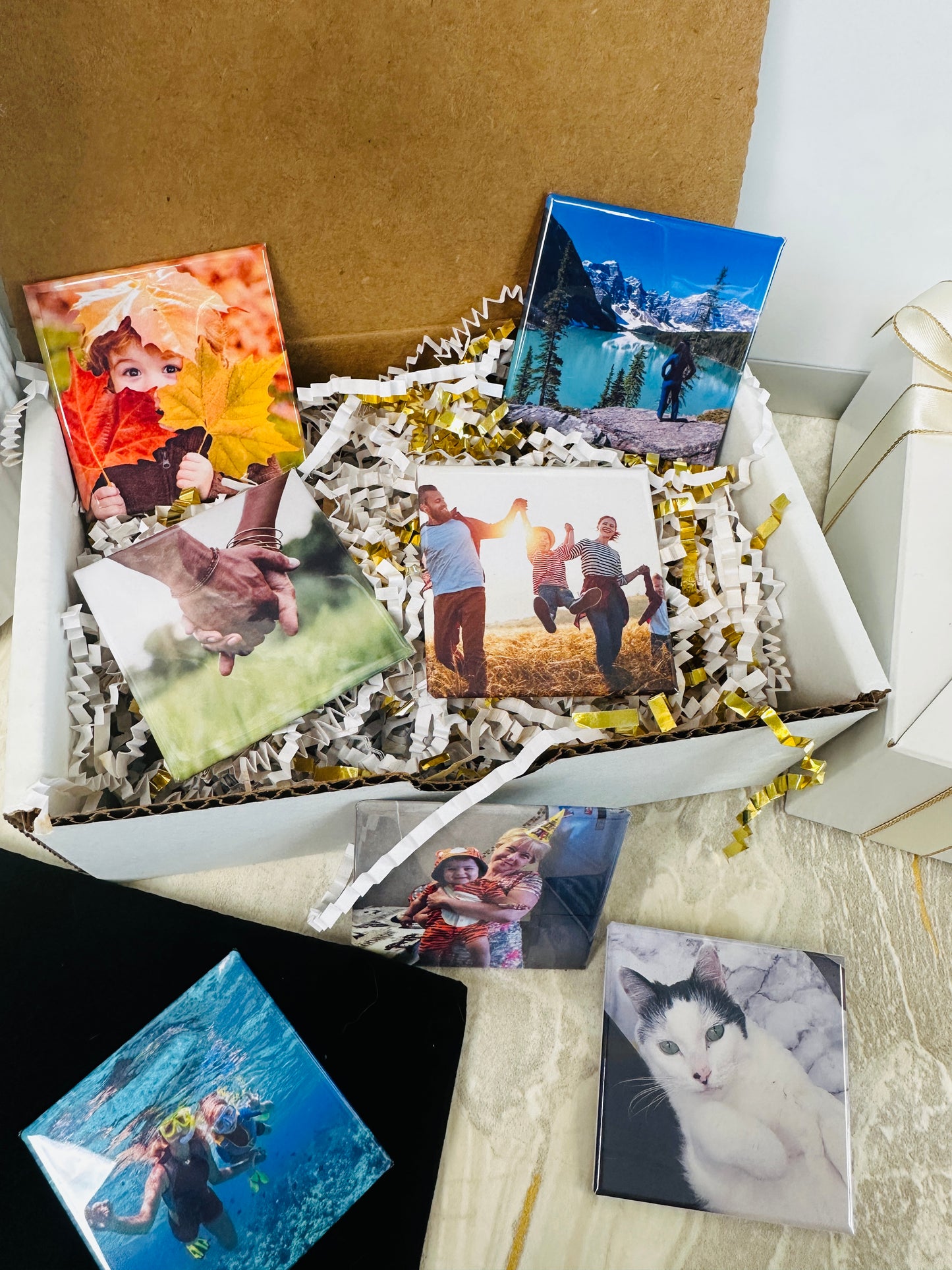 Custom Photo Magnet Set - 2" x 2" (Set of 9)