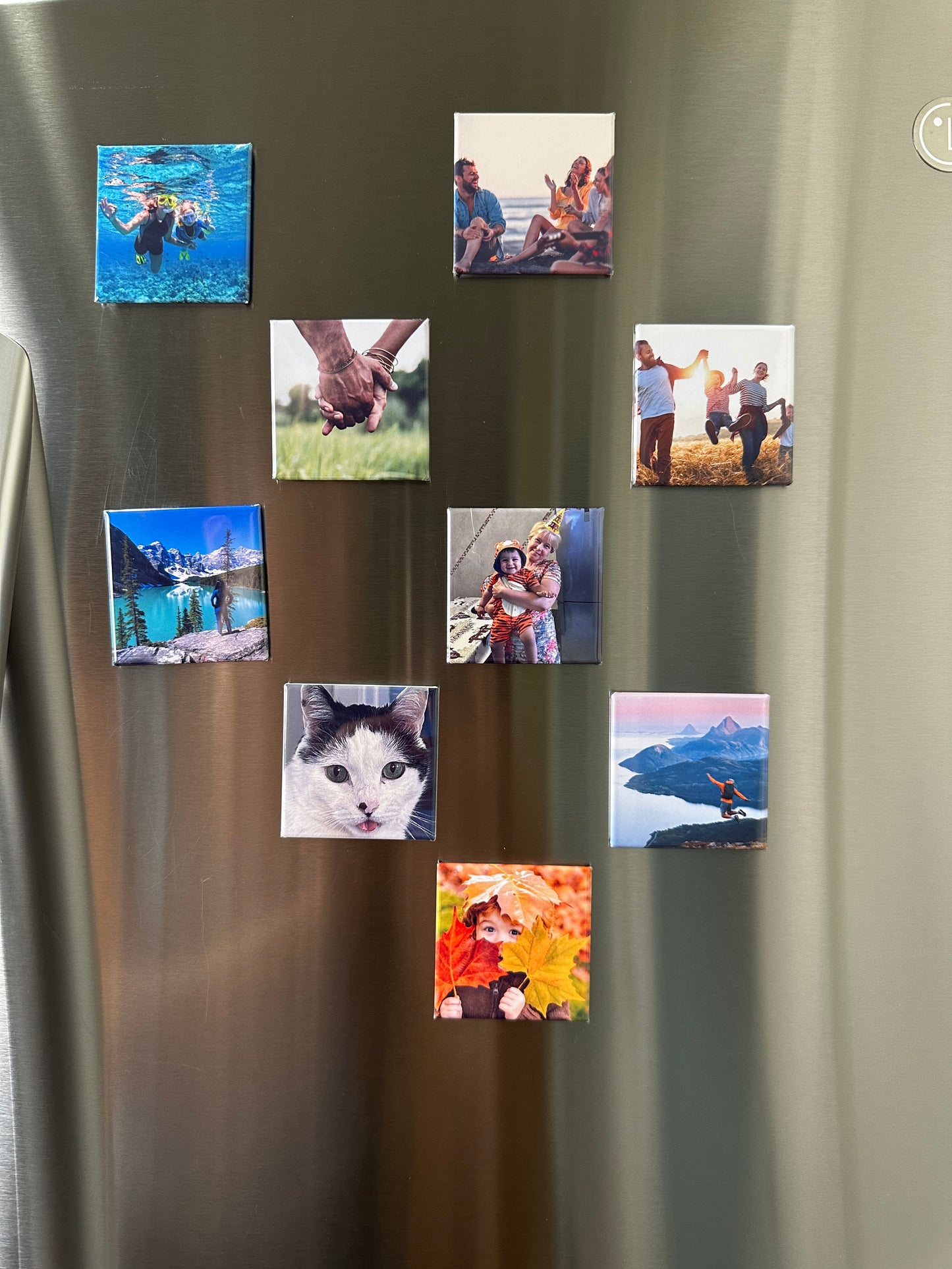 Custom Photo Magnet Set - 2" x 2" (Set of 9)