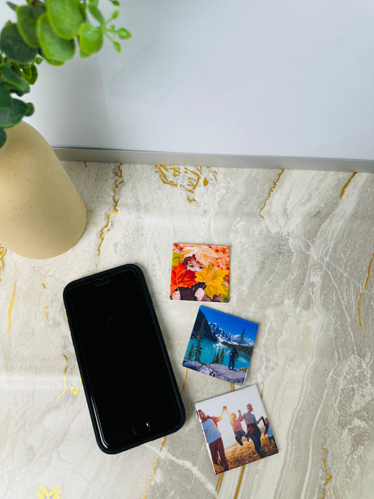 Custom Photo Magnet Set - 2" x 2" (Set of 9)