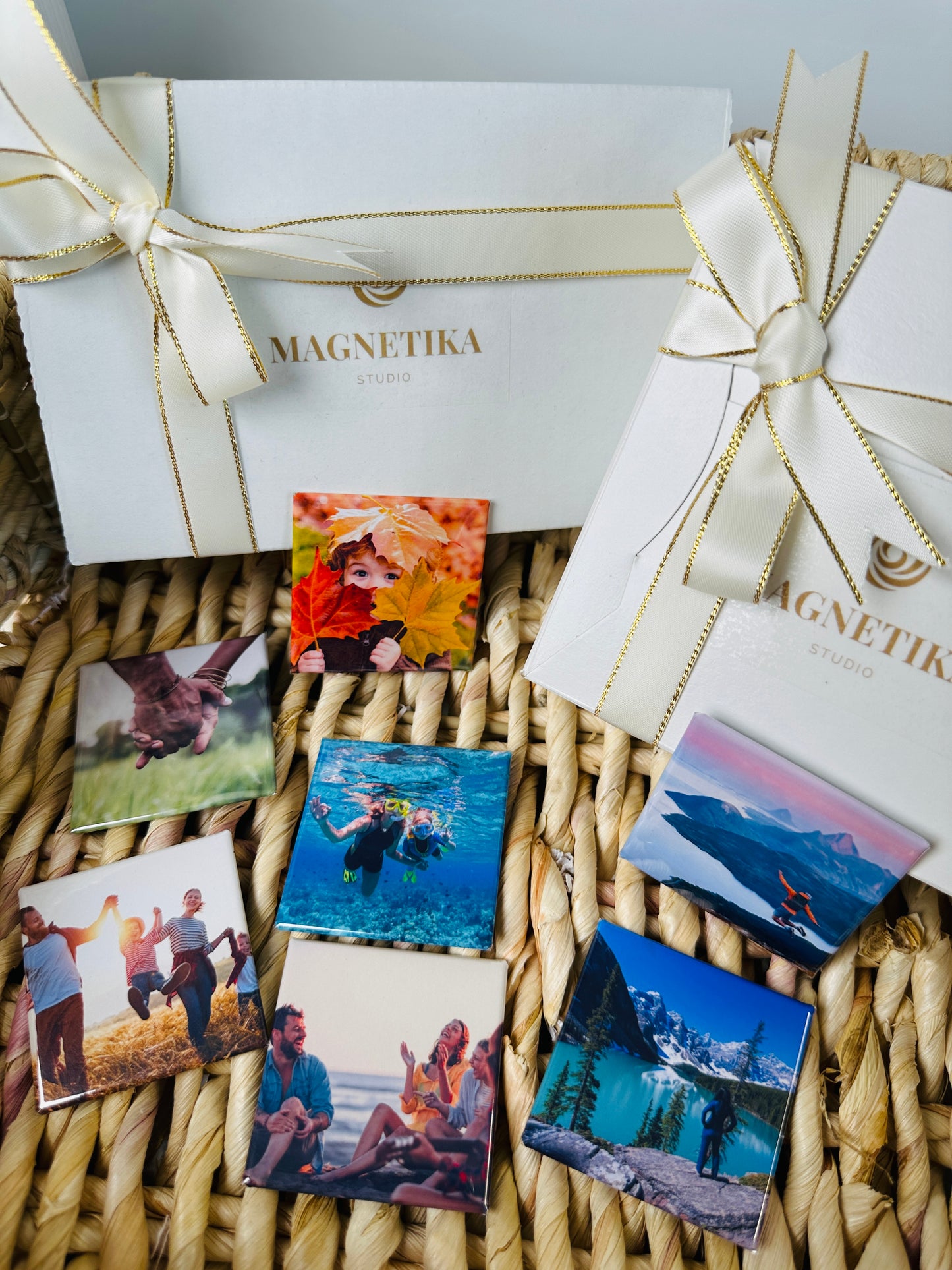 Custom Photo Magnet Set - 2" x 2" (Set of 9)