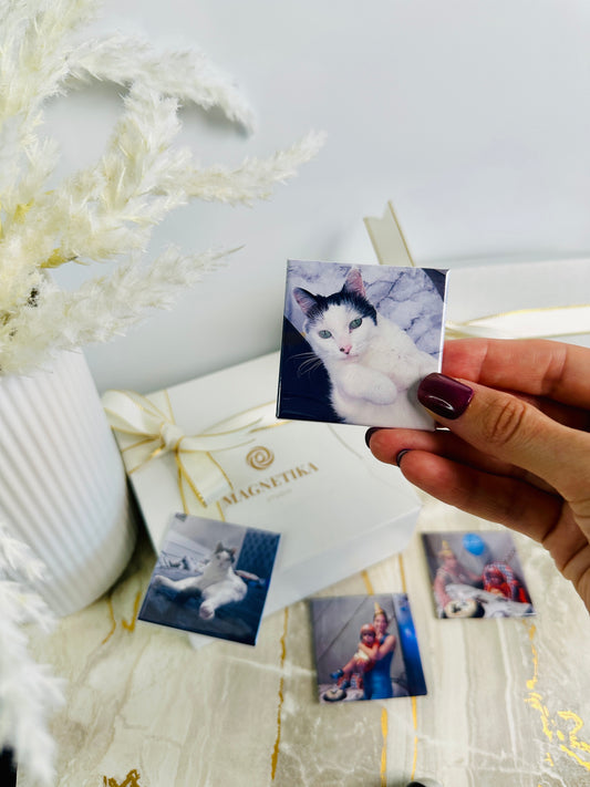 Custom Photo Magnet Set - 2" x 2" (Set of 9)